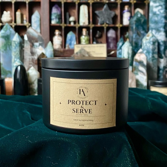 Protect and Serve Crystal Candle - Picture 2 of 3
